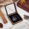 PH PandaHall 4x4 inch Walut Wood Watch Box Pocket Watch