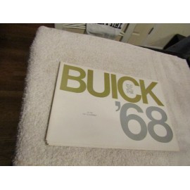 Vintage 1968 Buick Full Line All Model Foldout New Car Sales Brochure NOS
