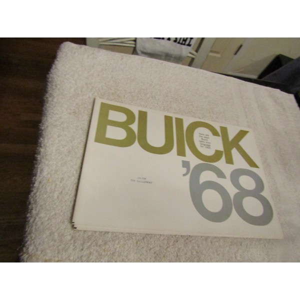 Vintage 1968 Buick Full Line All Model Foldout New Car