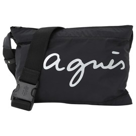 agnes b. unisex shoulder bag XAH03-03, Black