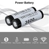 3.7V Li Rechargeable Battery 18650 3600mAh Flat Top Large Capacity