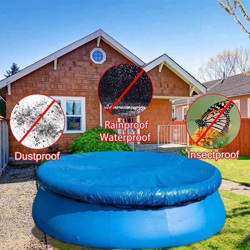Pool Cover, Round Swimming Pool Cover for Above Ground Pools