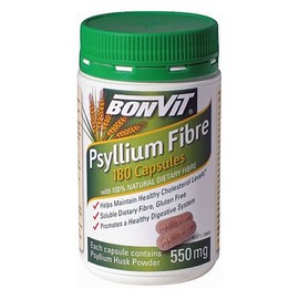 Bonvit Psyllium Fibre 550mg 180 Capsules