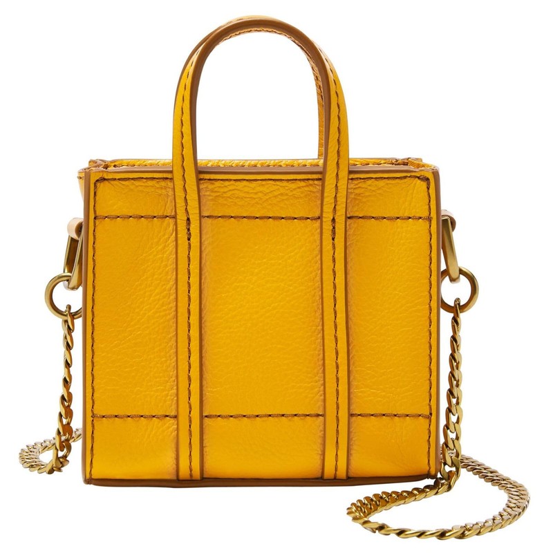 Fossil Carmen Micro Tote Bag Golden Yellow, goldgelb