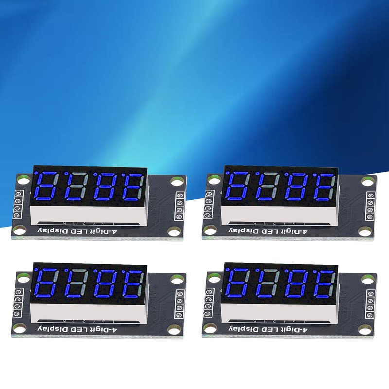4 Sets Digital Tube Display Module LED 4 Digit 7