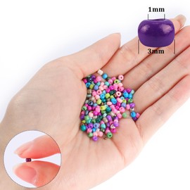 13000pcs 3mm Glass Seed Beads 24 Colors Small Craft Beads Small Beads for DIY Bracelet Necklace Ring Craft Jewelry Making, with Scissor and Two Clear Bracelet String (540pcs per Color
