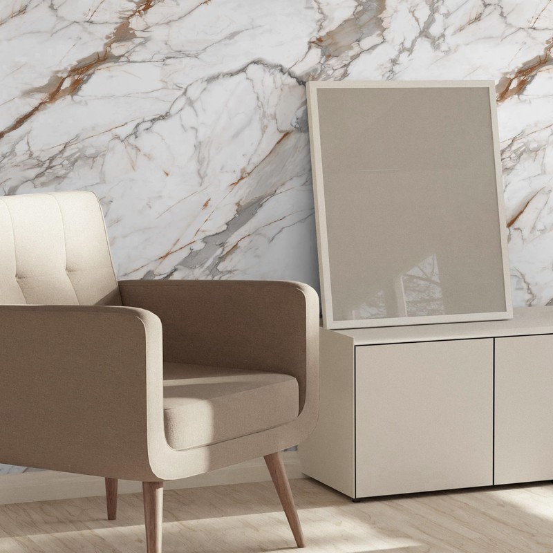 Marble Peel and Stick Waterproof Wall Paneling, 118" x 47"
