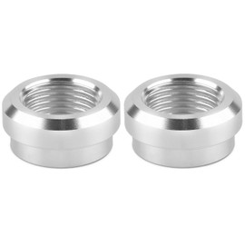 YSIL 1/2” NPT Female Weld on Bung Fuel Tank Fittings Aluminum Weldable Fitting Adapter 2PCS
