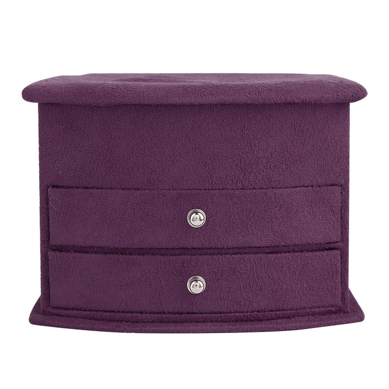 3 Layers Portable Jewelry Earrings Rings Bracelet Necklace Box Organizer