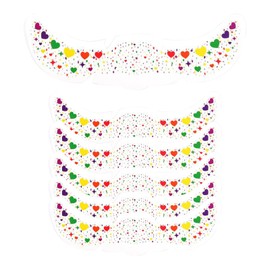 Star Freckles - Waterproof Makeup Patches | Waterproof Skin-Friendly Star and Heart Glitter Freckles for Costume Festival Stage Performance Gathering