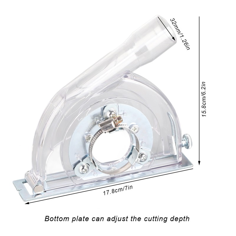Cutting Dust Cover Grinding Shroud for 100/125/150mm Angle Grinder &amp;