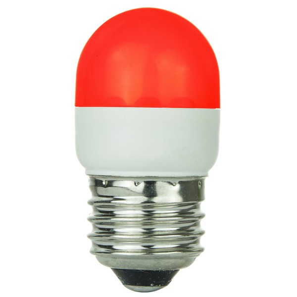 Sunlite 80253-SU T10/6LED/1W/R LED 120-volt 1-watt Medium Based T10 Lamp, Red