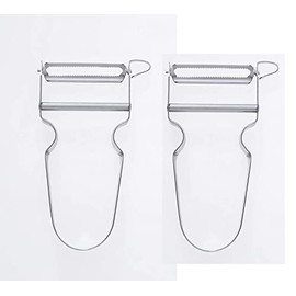 Zena Swiss OTHER 2 Pack-Swiss Star Vegetable Peeler, Carbon Steel Blade and Stainless Handle, 15