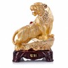 BOYULL Large Size Chinese Zodiac Tiger Golden Resin Collectible Figurines