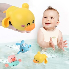 3 Juguetes de Baño, Juguetes de Agua O Tina, PatoCerdoBallena                                                                                         