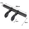 Bicycle Handlebar Extender, Aluminium Alloy Bicycle Handlebar Extension Bracket, Double