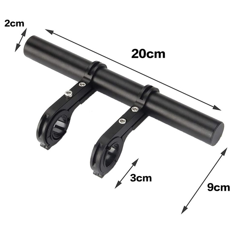 Bicycle Handlebar Extender, Aluminium Alloy Bicycle Handlebar Extension Bracket, Double