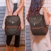 MARCO M KELLY Womens Convertible Backpack Purse Vegan Leather 15.6