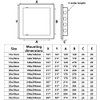 200x300mm Paintable Access Inspection Panel White Plasitc Concealed Check Doors