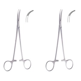 Schnidt Sawtell Tonsil Forceps Fully Curved 19 cm 7.5" 2 Pcs Surgical Clamp