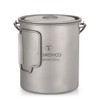 TOMSHOO Ultralight 750ml Titanium Pot Portable Titanium Water Mug Cup
