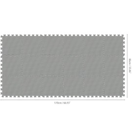 qqpp EVA Rubber 18 Tiles Interlocking Puzzle Foam Floor Mats - Baby Play Mat for Playing | Exercise Mat for Home Workout. Gray. QC-Lb18N