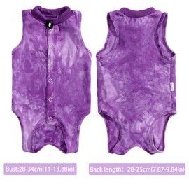 One Piece Comfortable Cat Professional Recovery Suit Keep Tidy Cat Post Surgery Bodysuit Adjustable Anti-Lick Pet Vest for Cats Surgery Wear
