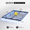 Liians Queen Size Floating Bed Frame with USB Charging Station