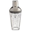 Franmara 8151-BX Recipe Cocktail Shaker, Stainless Steel/Glass