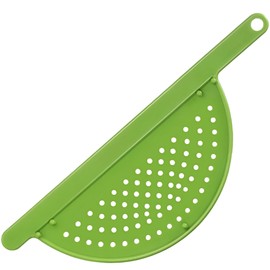Handheld Pot Strainer – Food Strainer for Pasta, Vegetables & More – BPA-Free Plastic with Anti-Slip Pegs – Fits Most Pots and Pans (1)