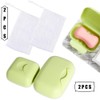 Lowats Portable Soap Container, Pack of 2 Soap Box, Travel