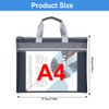 A4 Office Document Bag with Handle, Portable Document Bag A4