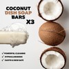 KELEBS Coconut Dish Soap Bar - Organic, Pack of 3