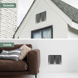 Vent Systems 10" x 7.5" Inch (Overall Dimensions) - Aluminum - Air Vent Cover - Metal Air Return Grill with Built-in Protection Mesh - HVAC Vent Duct Cover for Home Improvement