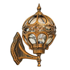 Zanritelit Dusk to Dawn Sphere Outdoor Wall Lights for Doorway Backyard Garage Porch Hallway, 2 Pack Black Aluminum Globe Outside Wall Light Fixtures, Anti-Rust Soccer Ball Exterior House Lanterns