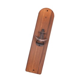 Tiardey Wooden Wall Mounted Bottle Opener with Ring Toss Game for Men Dad Boyfriend Husband Thanksgiving