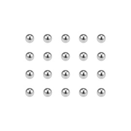 sourcing map Precision Balls 6.5mm Solid Chrome Steel G10 for Ball Bearing Keychain Wheel 50pcs