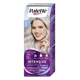 Palette Intensive Color Creme 9.5-21 Luminous Silver Blond Pernament Hair Dye, Makes hair smooth, soft and with stunning shine 110 ml. x 2 (Pack of 2)