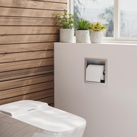 304 Stainless Steel Recessed in Wall Toilet Paper Holder