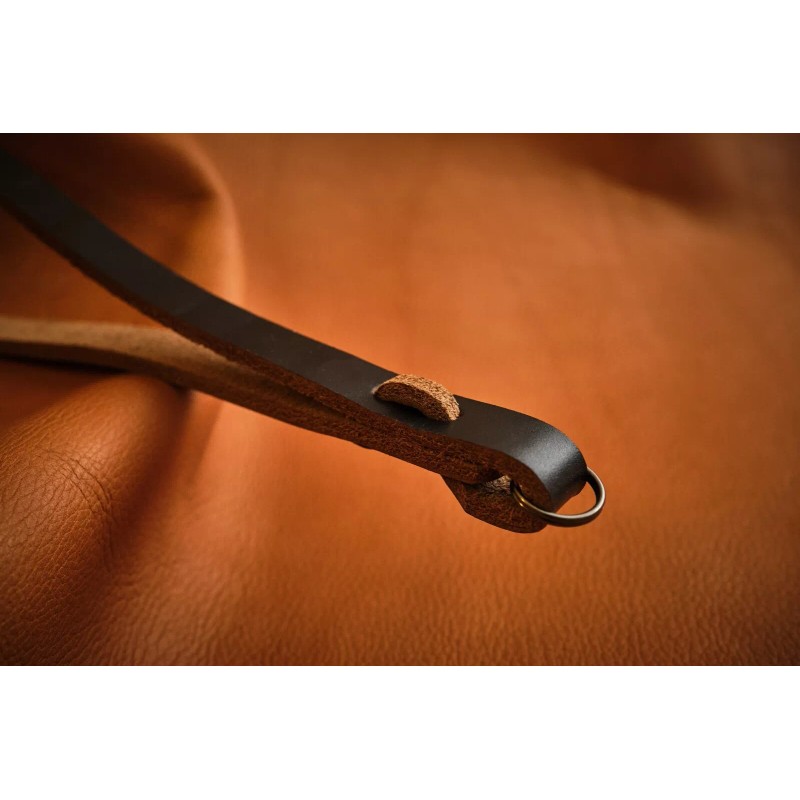 CK Mike handcrafted Horween Chromexel slim quick-release camera wrist strap