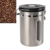Coffee Canister 1800ml 304 Stainless Steel Window Design One Way