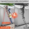 Adjustable Retractable Telescopic Collapsible Telescoping Ladder Extension - 10.5 FT