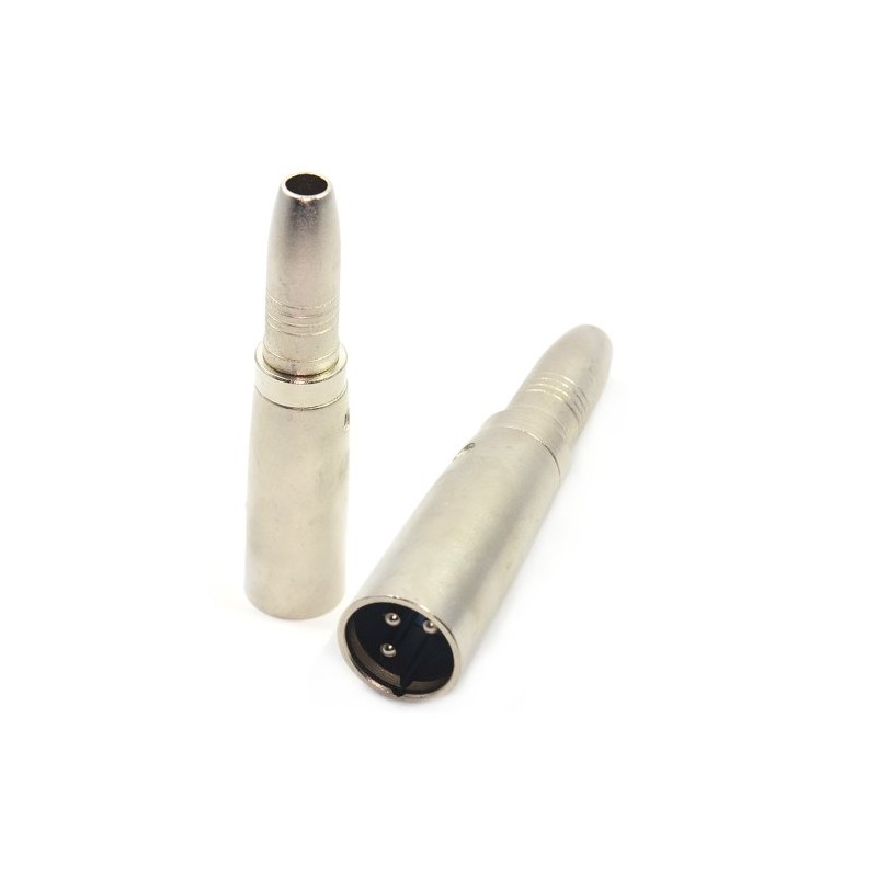 kenable XLR Male Pins to 6.35mm Mono Jack Socket Adapter