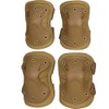 4pcs Coderas De Rodilla, Protector de Rodilleras Coderas Tácticas Ajustable,
