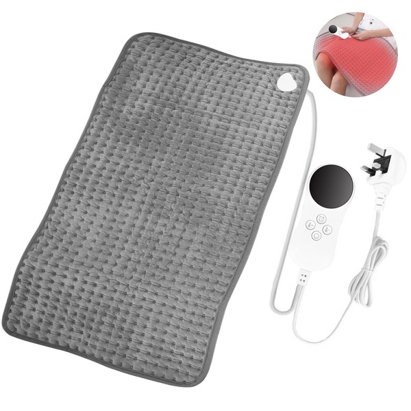 Jasfyee Heat Pad, Gray Heating Pad, Temperature Adjustment Range 30-65°Cheat
