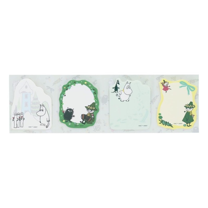 Sunstar Stationery S2841312 Moomin Sticky Notes, Papa Patta, Nakama