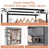 VTRIN Portable Closet Wardrobe for Hanging Clothes 57.3 Inch Large