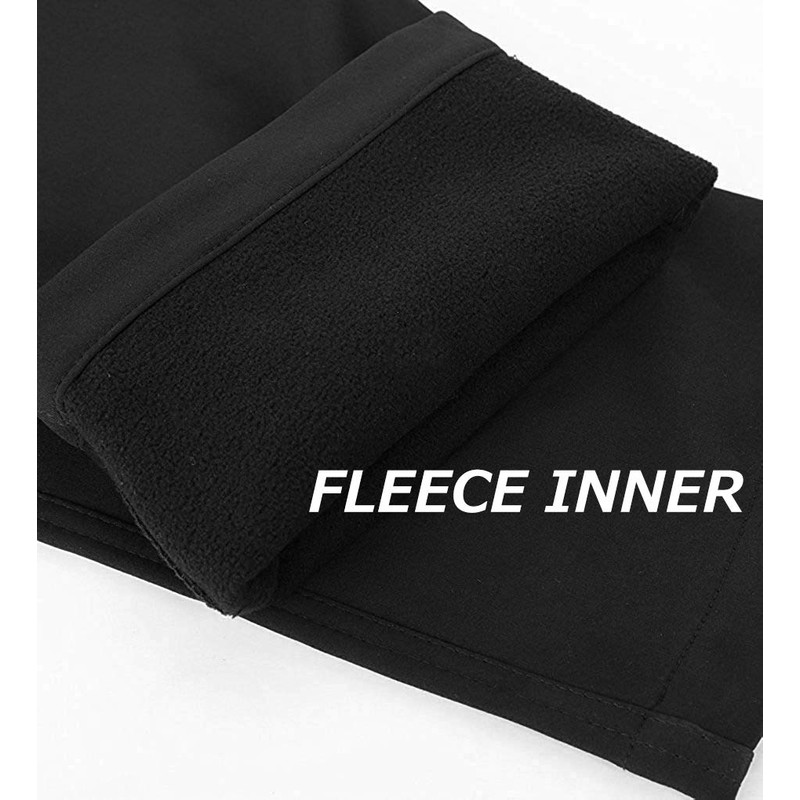 TRAILSIDE SUPPLY CO. Men's Fleece Lined Insulated Pants Softshell Pants,Water