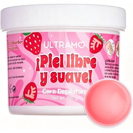 ULTRAMO Cera Depilatoria Suave Depilacion Sin Dolor (Fresa)