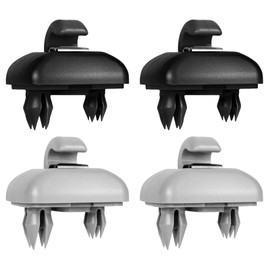 4PCS Car Sun Visor Hook, Sun Visor Clip, Car Interior Sun Visor Mount Clipinterior, Grey Sun Visor Hook Clip Bracket Retainer Clip Sun Visor Hook for Sun Protection Compatible for A1 A3 A4 A5 Q3 Q5